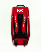 Cricket Kit Bag - Blood Power Duffle Wheelie Red - NK