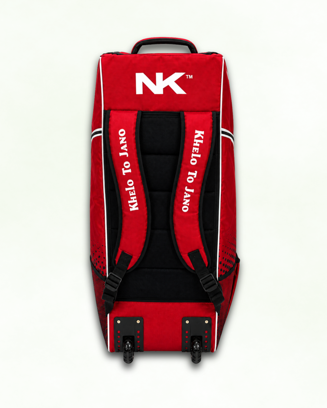 Cricket Kit Bag - Blood Power Duffle Wheelie Red - NK