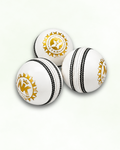 Leather Cricket Ball - 7 Star White/Red