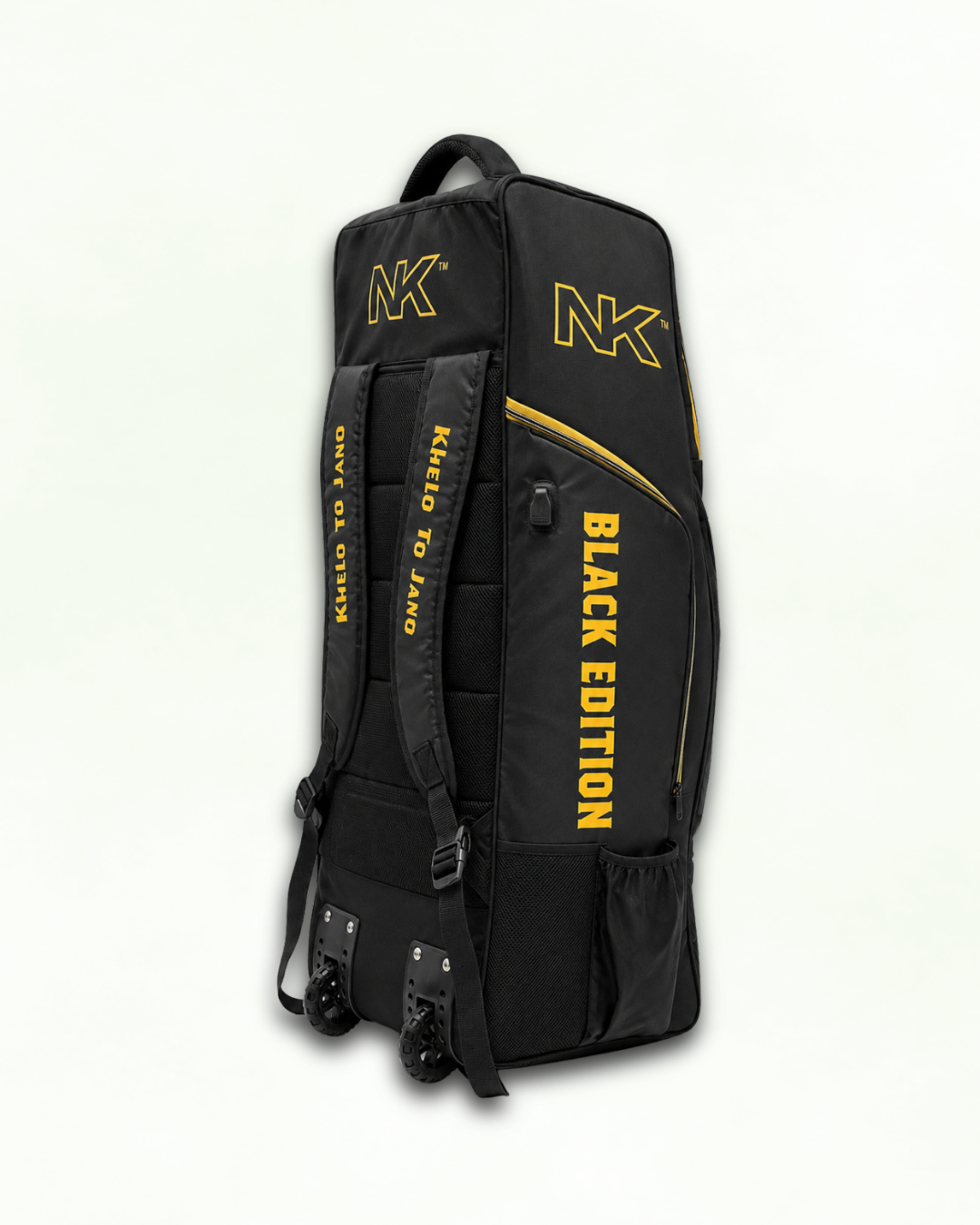 Cricket Kit Bag - Black Edition Duffle Wheelie - NK