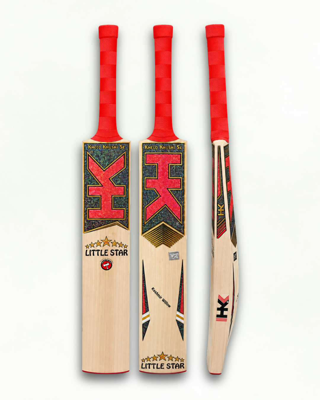 Kashmir Willow Cricket Bat - Little Star - HK Junior (Size 5 & 6)